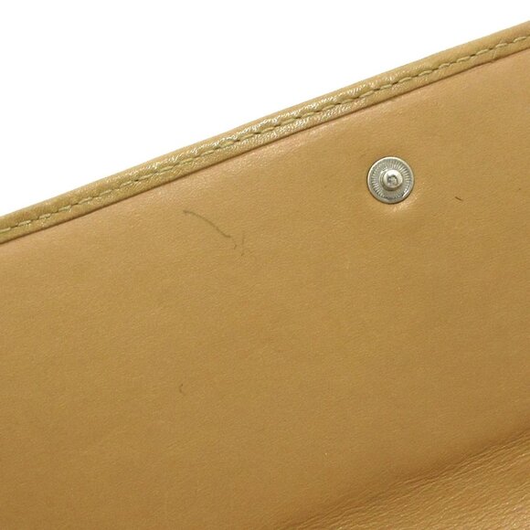 Auth COACH Signature - Beige Light Brown Jacquard Leather Long Wallet - Picture 13 of 13